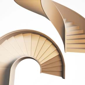 现代旋转楼梯3D模型下载